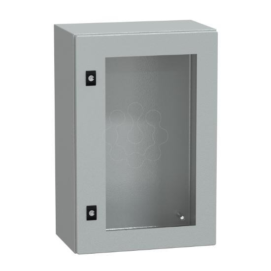 Imagem de Spacial CRN tspt door w/o mount.plate. H600xW400xD250 IP66 IK08 RAL7035..