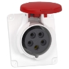 Imagem de PratiKa socket - screw - angled - 16A - 3P + N + E - 380...415 V AC - panel