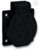 Imagem de PratiKa socket - black - 2P + E - 10/16 A - 250 V - German - IP54 - flush - back