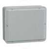 Imagem de Metal industrial box - low plain cover - H307xW257xD116 - IP55 - grey RAL 7035