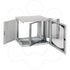 Imagem de Wall-Mounted Open Box 9U W600 D500 Swing 19" Glazed Door R7035