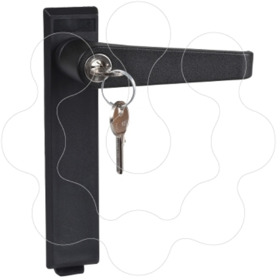 Imagem de Lock for Spacial CRNG enclosure   Handle lock operated using key 405 2