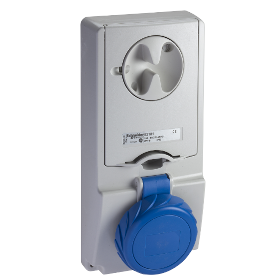 Imagem de Unika interlocked socket - 16 A - 3P + E - 200...250 V AC - IP65 - panel