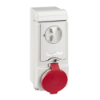 Imagem de Unika interlocked socket - 32 A - 3P + E - 380...415 V AC - IP44 - wall