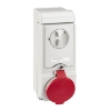 Imagem de Unika interlocked socket - 32 A - 3P + E - 380...415 V AC - IP44 - wall