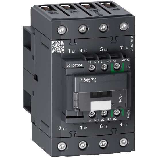 Imagem de TeSys D contactor 4P 60A AC-1 up to 440V coil 24-60V AC/DC Everlink