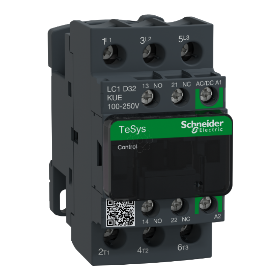 Imagem de TeSys D contactor 3P 32A AC-3 up to 440V coil 100-250V AC/DC