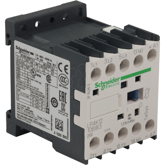 Imagem de Contactor TeSys K   3P3 NA   AC 3   = 440 V 12 A   24 V bobina CC