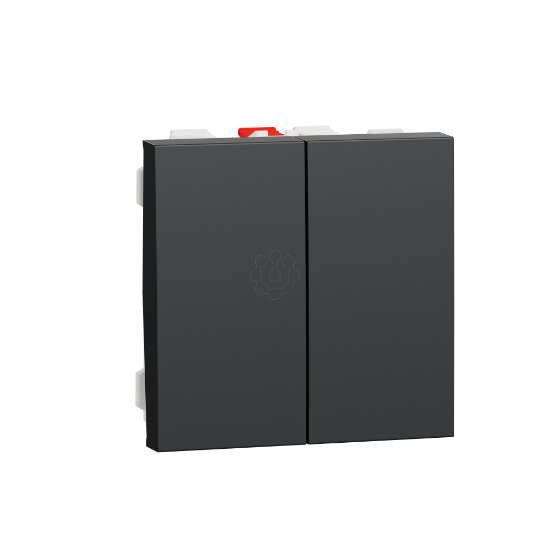Imagem de Comutador de escada duplo, Unica, 10A, Antracite