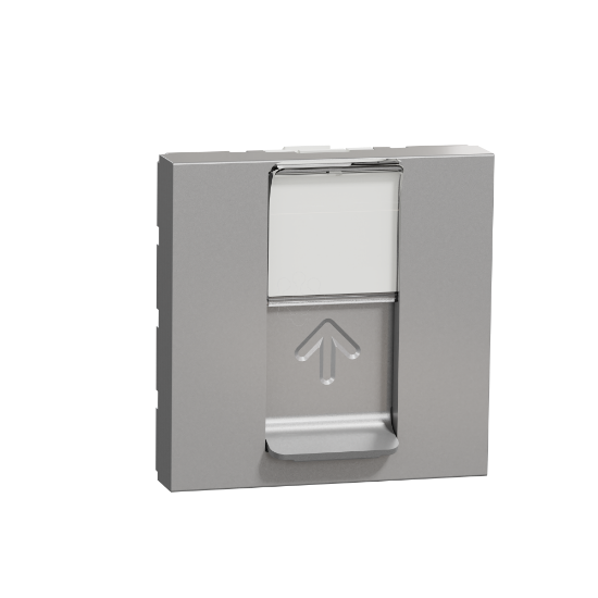 Imagem de Tomada de dados RJ45, Unica, cat.6 , UTP, Alumínio