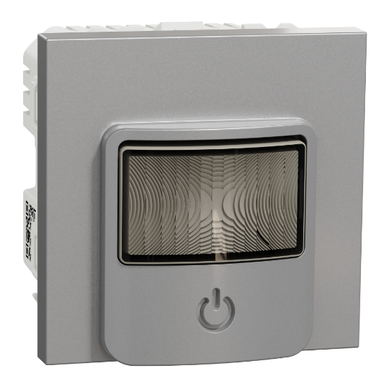Imagem de Nova Unica - Sensor de movimento Wiser com interruptor - 10A - Alumínio