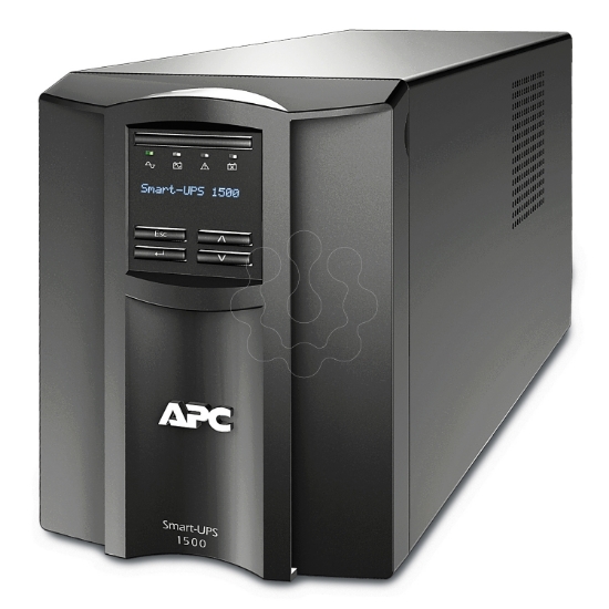Imagem de APC Smart-UPS, Line Interactive, 1500VA, Torre, 230V, 8 tomadas IEC C13, SmartConnect Port+SmartSlot, AVR, LCD