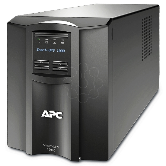 Imagem de APC Smart-UPS, Line Interactive, 1000VA, Torre, 230V, 8 tomadas IEC C13, SmartConnect Port+SmartSlot, AVR, LCD
