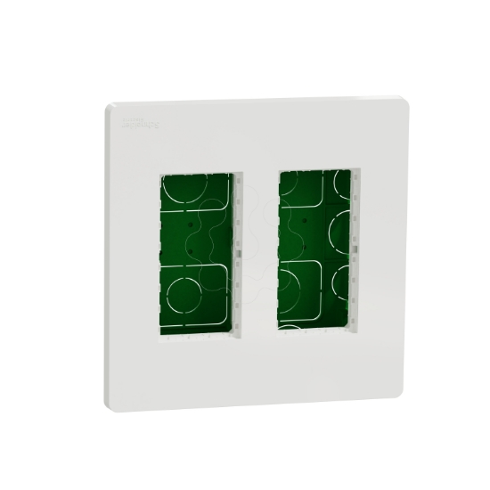 Imagem de Nova Nova Unica system - Postos de trabalho - encastrar - módulos 2 x 4 - Branco