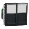 Imagem de Nova Unica - Tomada dupla RJ45 - cat.5 - UTP - Antracite