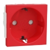 Imagem de Nova Unica - Tomada 2P+T com obturadores LP - 16A - Vermelho