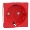 Imagem de Nova Unica - Tomada 2P+T com obturadores LP - 16A - Vermelho