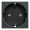 Imagem de Tomada 2P+T com obturadores, Unica, 16A, Antracite