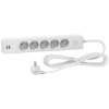 Imagem de Unica extend - Schuko trailing lead - 5 gangs - with USB port - white