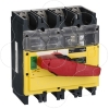 Imagem de interruptor seccionador Interpact INV 320 4P punho vermelho/face frontal amarela