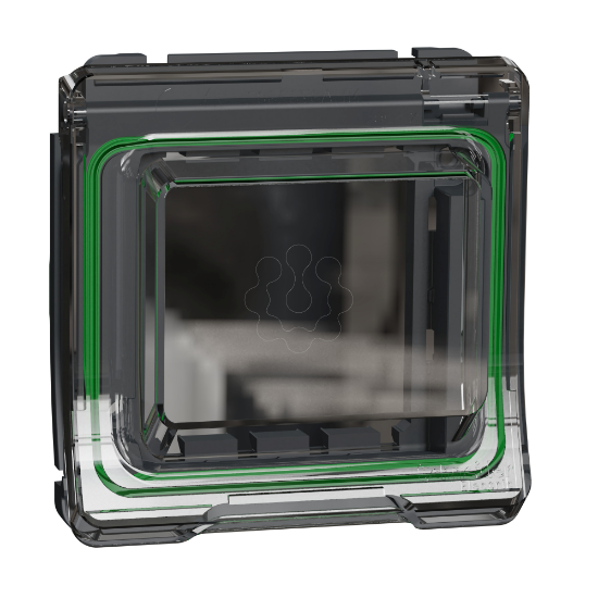 Imagem de Mureva Styl - Adaptador com tampa Nova Unica - IP44 - Cinzento