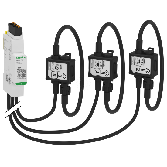 Imagem de Sensor de energia sem fios PowerTag Rope 600A 3P/3P+N montagem superior e inferior
