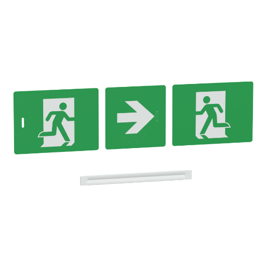 Imagem de Kit de Sinalética de Saída, Exiway Light, rectangular, visibilidade de 20 m