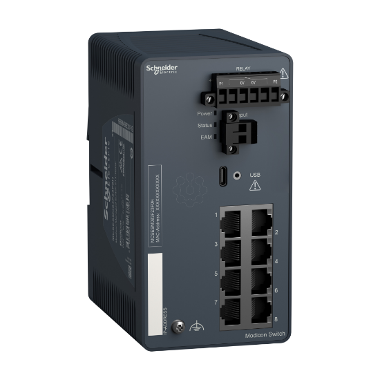 Imagem de Modicon Managed Switch - 8 portos para cobre - Duro