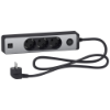 Imagem de Unica extend - Schuko trailing lead - 3 gangs - with USB port - anthracite/alu