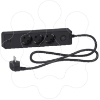 Imagem de Unica extend - Schuko trailing lead - 3 gangs - with USB port - anthracite
