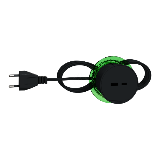 Imagem de Nova Unica system - Tomada secretária USB A+C US Antracite