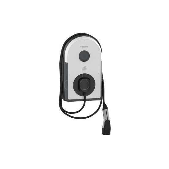 Imagem de Carregador, EVlink Pro AC/AC Metal, 7.4kW, 32A, 1P+N, T2 cabo incluido, RDC-DD 6mA, RCD Asi 30mA, MNx aux.