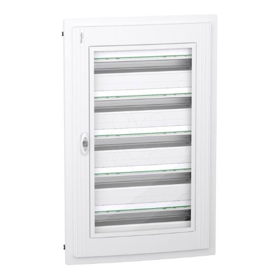 Imagem de PrismaSet XS, Quadro 5 filas 24 módulos, porta transparente, encastrar