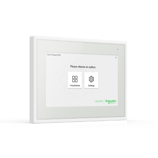 Imagem de Painel táctil 7" Cliente IP Spacelogic KNX Branco