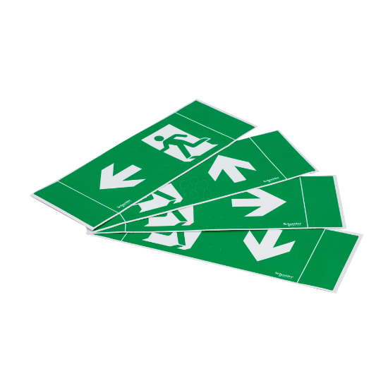 Imagem de Kit de sinaletica de saída, Exiway TREND, retangular, visibilidade de 20 m