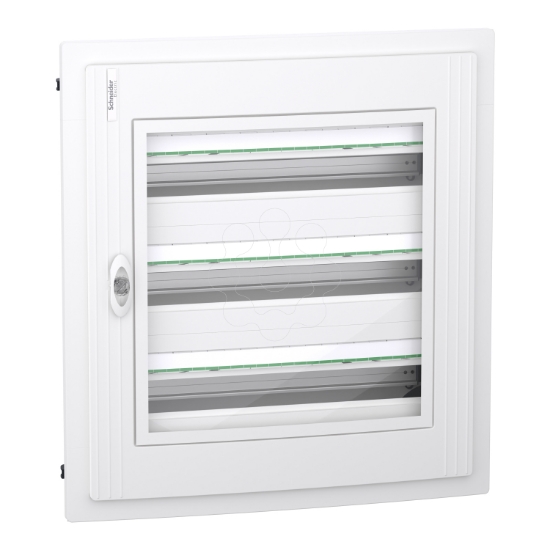 Imagem de PrismaSet XS, Quadro 3 filas 24 módulos, porta transparente, encastrar