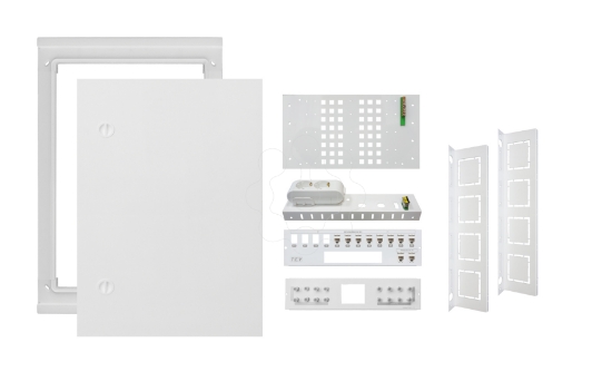 Imagem de ATI M3 embutido c/régua p/ saídas 8PC 8CC 2FO branco