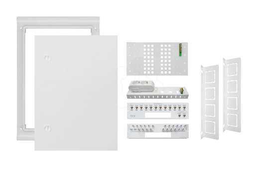 Imagem de ATI M3 embutido c/régua p/ saídas 12PC 12CC 2FO branco