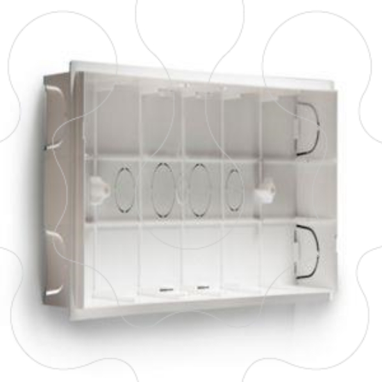 Imagem de Caixa de encastrar para parede Nexitech abertura 277x100 mm p/ versão IP40