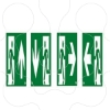 Imagem de Kit de 4 Pictogramas Safelite 20m com seta Dta, Esq, Cima e Baixo