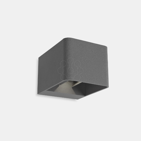 Imagem de Aplique IP65 Wilson Square LED 10.2 Branco quente - 3000K ON-OFF Cinzento urbano 623lm