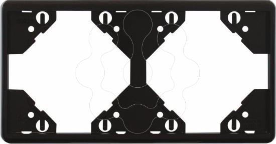 Imagem de ESPELHO DUPLO HORIZONTAL PRETO MATE