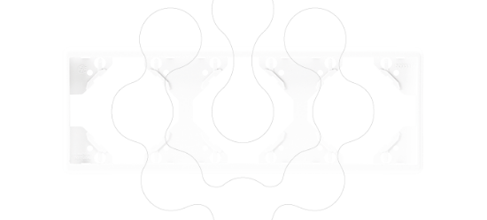 Imagem de ESPELHO TRIPLO HORIZONTAL BRANCO MATE