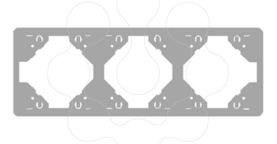 Imagem de ESPELHO TRIPLO HORIZONTAL PRATA