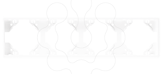 Imagem de ESPELHO QUÁDRUPLO HORIZ PRETO MATE