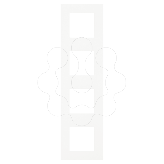 Imagem de ESPELHO QUÁDRUPLO BRANCO MATE