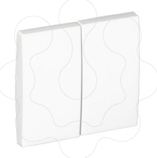 Imagem de TECLA DUPLA BRANCA MATE