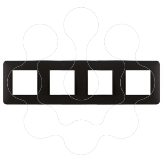 Imagem de ESPELHO QUÁDRUPLO PRETO MATE