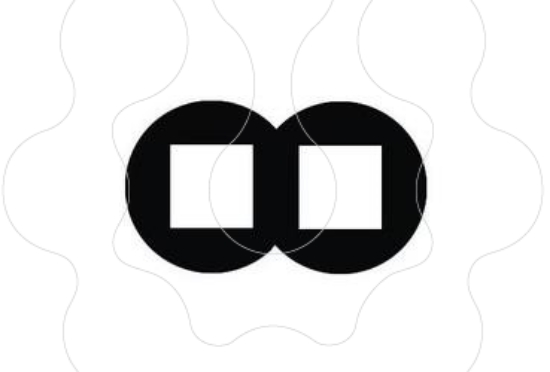 Imagem de ESPELHO DUPLO DESENHO SIZA VIEIRA PRETO MATE