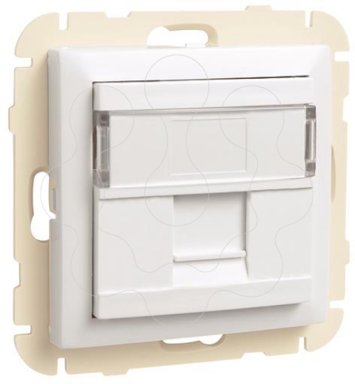 Imagem de ARO C/ MÓDULO 1 SAÍDA P/ CONETOR RJ45 PT MATE